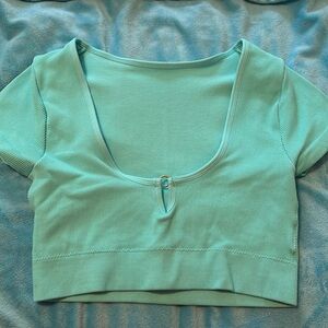 Aerie Blue Crop Top
